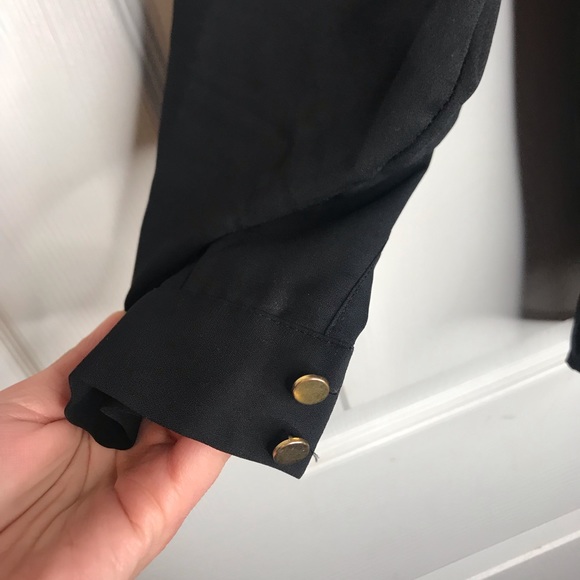 Black button up blouse from H&M - Picture 4 of 5